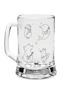 Пивная кружка Big Unit без слогана на баннере Mr. & Mrs. Panda