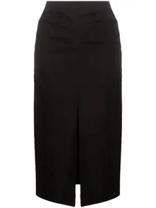 Юбка-карандаш со складками Isabel Marant, черный