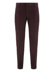 Брюки со складками Slowear, коричневый