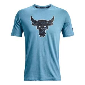 Футболка project rock brahma bull short sleeve t-shirt 'sky blue' Under Armour, голубой