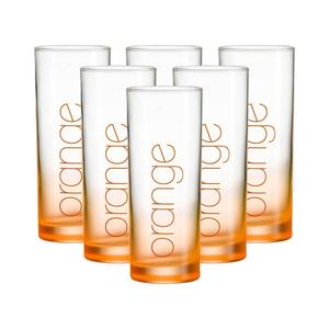 Набор из 6 стаканов для напитков Favo Orange объемом 360 мл Ritzenhoff Breker, оранжевый