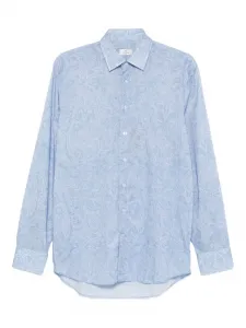 Рубашка с принтом пейсли Etro, синий