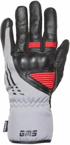 Мотоциклетные водонепроницаемые перчатки gms Stockholm WP (черный/серый/красный, размер S), red, black
