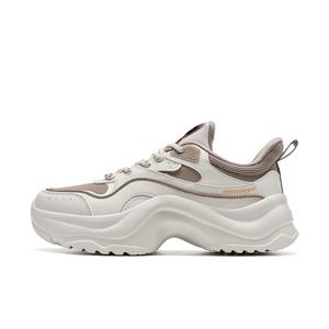 Кроссовки XTEP Lifestyle Shoes Women's Low-top White Sand Grey / Cold Tea Brown, белый