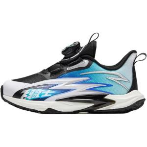 Скользостойкие износостойкие низкие детские кроссовки Blue для детей 3-7 лет Antakids, черный/Anta белый/Lake синий