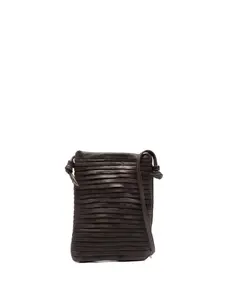 Плиссированная сумка-сэтчел через плечо с узлом Sommet, коричневый