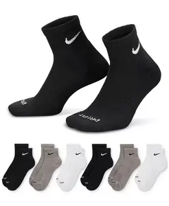 Унисекс 6 пар носков Dri-FIT до щиколотки Nike, мультиколор