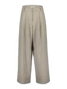 Широкие брюки со складками спереди BLUE SEVEN, темно-бежевый