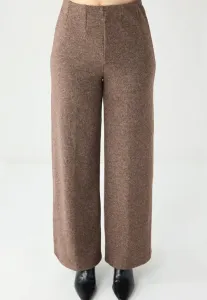 Свободные брюки из мягкой, фактурной ткани, широкого кроя. Jimmy Key, Brown Melange