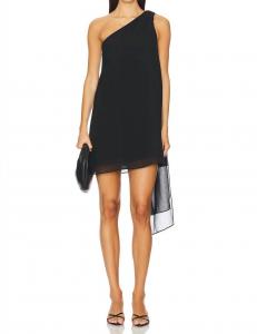 Платье Элизы в черном цвете Amanda Uprichard