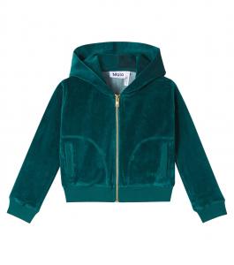 Толстовка Madeleine из вельвета с хлопковой смесью Molo, Cosmic Green