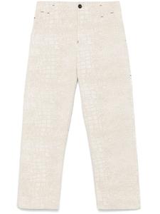 Jacquemus брюки The Fernando de-Nîmes, нейтральный цвет