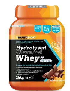 Протеиновая добавка Named Sport Hydrolysed Advanced Whey Delicious, шоколадная, 750 г
