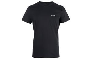 Футболка с логотипом Flocked BALMAIN, черный