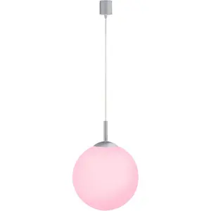 Подвесной светильник Ls-BOLO с LED-панелью, 1 шт., теплый белый свет, RGB + настраиваемый белый, пульт дистанционного управления, инфракрасный, совместимость со смарт-домом Just Light, Stahl