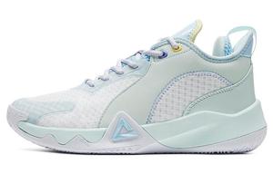 Баскетбольные кроссовки мужские с низким верхом белые/зеленые Peak