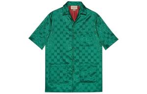 Рубашка мужская зеленая Gucci, зеленый