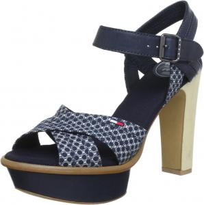 Tommy Jeans Женские сандалии Tray Ankle Strap Tommy Hilfiger, Midnight Blue 403