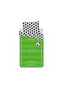 Футбольное постельное бельё из хлопка – пододеяльник 140x200 см и наволочка Cofi, зелёный 140 x 200 см + 70 x 90 см