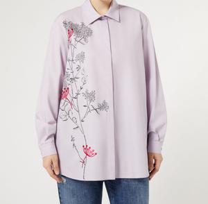 Рубашка NOSTOC Marina Rinaldi, сиреневый