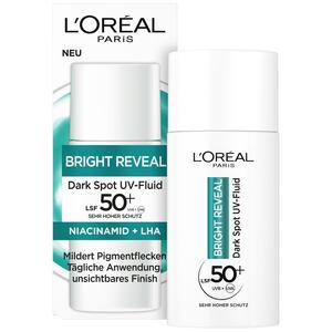 Солнцезащитный крем bright reveal dark spot uv fluid lsf 50 Loreal Paris, объем 50 мл