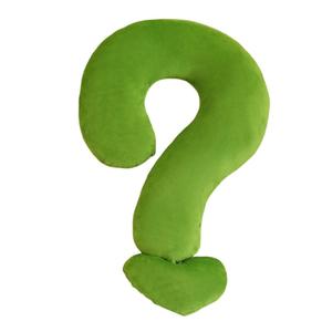 Милые и игривые плюшевые куклы со знаком вопроса высота 59см OLOEY, зеленый