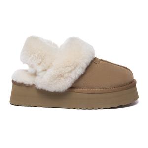 Тапочки ever из кожи с двумя съемными ремешками в форме хвоста Everau Australia, коричневый