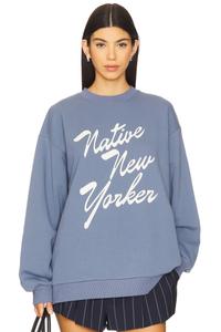 Толстовка "Native New Yorker Boyfriend" Etre Cecile, navy