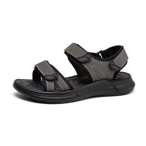 AOKANG Мужские пляжные сандалии черно-серые, цвет Gray