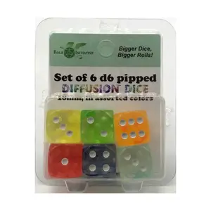 d6 С косточками - Ассорти (6), Game Dice - Diffusion (Role 4 Initiative)
