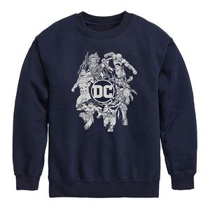 Толстовка с капюшоном Boys 8-20 DC Comics Characters Licensed Character, Navy