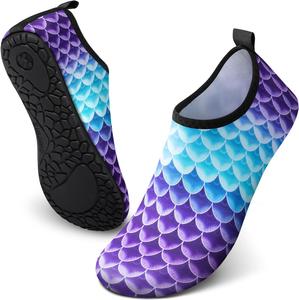Водные туфли SIMARI для женщин и мужчин, для плавания, акваноски, аксессуары для пляжа и бассейна, серфинга, реки, лодки, каяка, моря, йоги, упражнений на песке, спортивные аксессуары, 1k-mermaid Scale