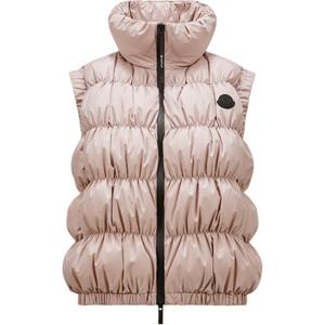 Жилет женский светло-розовый Moncler, светло-розовый