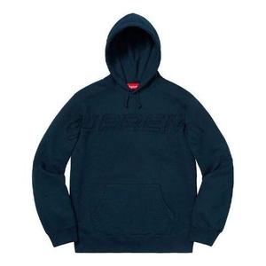 Толстовка set in logo hooded sweatshirt 'navy' Supreme, синий