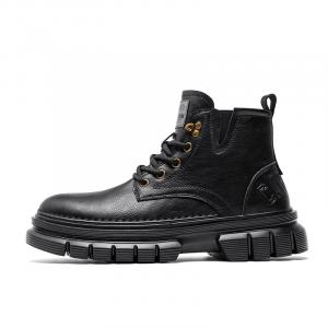 Модные и стильные рабочие высокие ботинки Martin Boots для мужчин CARTELO, Black