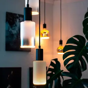 Светодиодная лампа LED цилиндр smoky matt E27 1 шт. Экстра-теплый белый, ручная работа Segula, серый