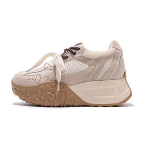 Нескользящие легкие низкие повседневные туфли для женщин Beixin, Beige Mesh