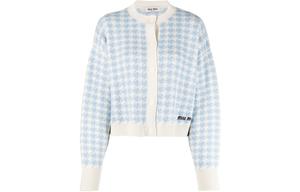 Кашемировый свитер женский синий Miu Miu