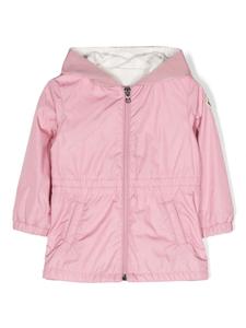 Moncler Enfant непромокаемая куртка с капюшоном, розовый