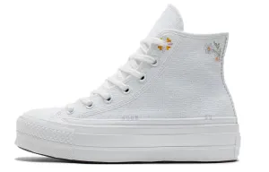 Кеды Converse Chuck Taylor All Star Lift Platform High 'Autumn Embroidery White' Women's