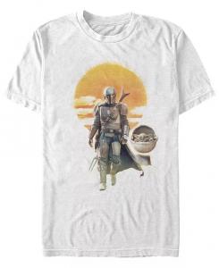 Мужская футболка Mando Child Walk с коротким рукавом и круглым вырезом Fifth Sun, белый