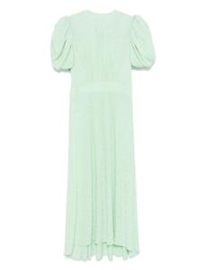 ROTATE BIRGER CHRISTENSEN платье миди с цветочным жаккардом, зеленый