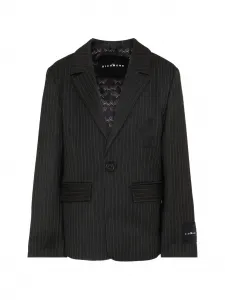 Пиджак в полоску John Richmond Junior, серый