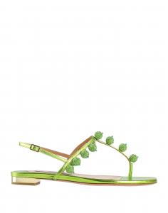 Сандалии Aquazzura, зеленый