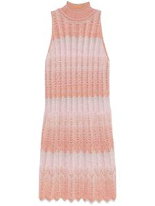 Мини-платье с греческим мотивом Missoni, розовый