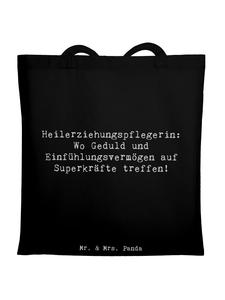 Mr. & Mrs. Panda Холщовая сумка с надписью "Учитель специального образования..." черного цвета