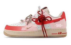 Nike Кроссовки для скейтбординга Air Force 1 с противоскользящим покрытием, износостойкие, женские, розовые