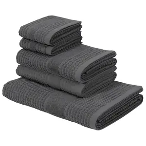 [T] Полотенца для рук KangaROOS "Лето, полотенце для душа, полотенце для рук, полотенца для гостей" (комплект, 5 шт., 1 полотенце для душа 70 х 140 см - 2 полотенца для рук 50 х 100 см - 2 полотенца для гостей 30 х 50 см), простой набор полотенец изготов