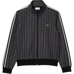 LACOSTE Парижская джерси молния куртка трек, Dark Gray