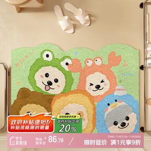 Y U-LIVE Ковер 120х120 см из кокосового волокна для входной двери, грязеотталкивающий, для дома и улицы, легко чистить